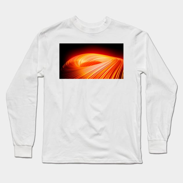 Futuristic Abstract 1 Long Sleeve T-Shirt by Andrew Turtsevych Art